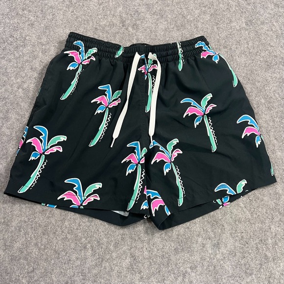 Chubbies Black Palms The Havana Night Classic 4" Swim Trunks Men's Size Small - Picture 1 of 5
